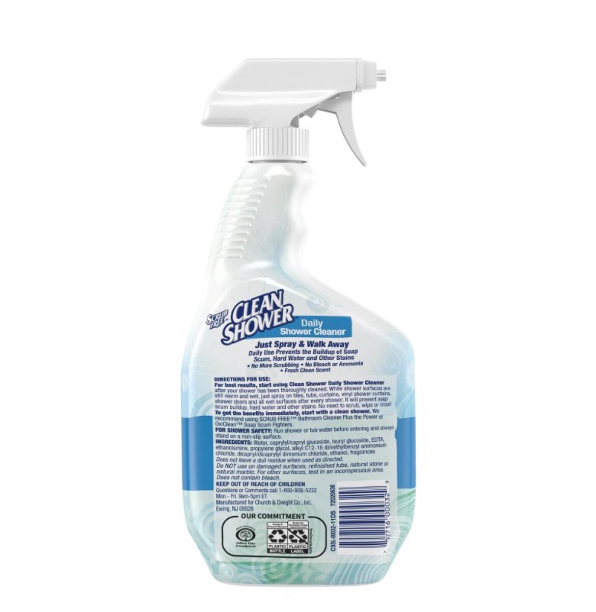 3 PACK Scrub Free Clean Shower Daily Shower Cleaner Spray – 32oz
