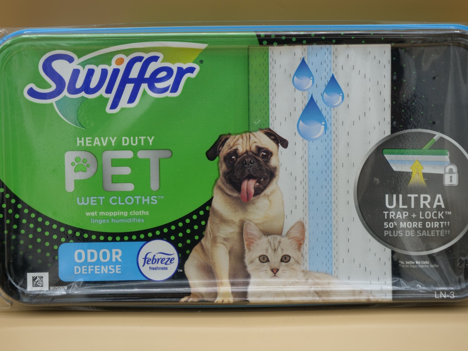 Swiffer HEAVY DUTY PET Wet Mopping Cloth Pad Refills ~Febreze Fresh Odor Defense
