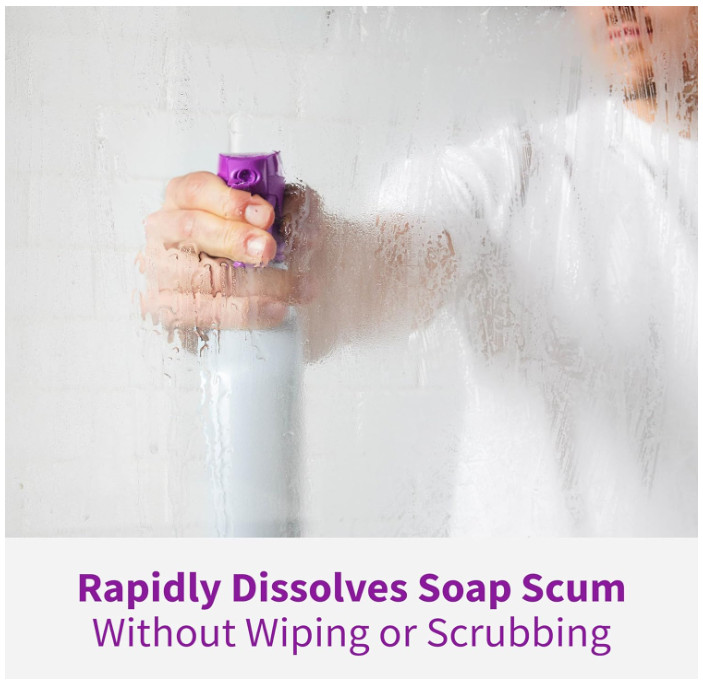 Scrub Free Soap Scum Remover Cleaning Formula – Spray and Rinse for Streak Free