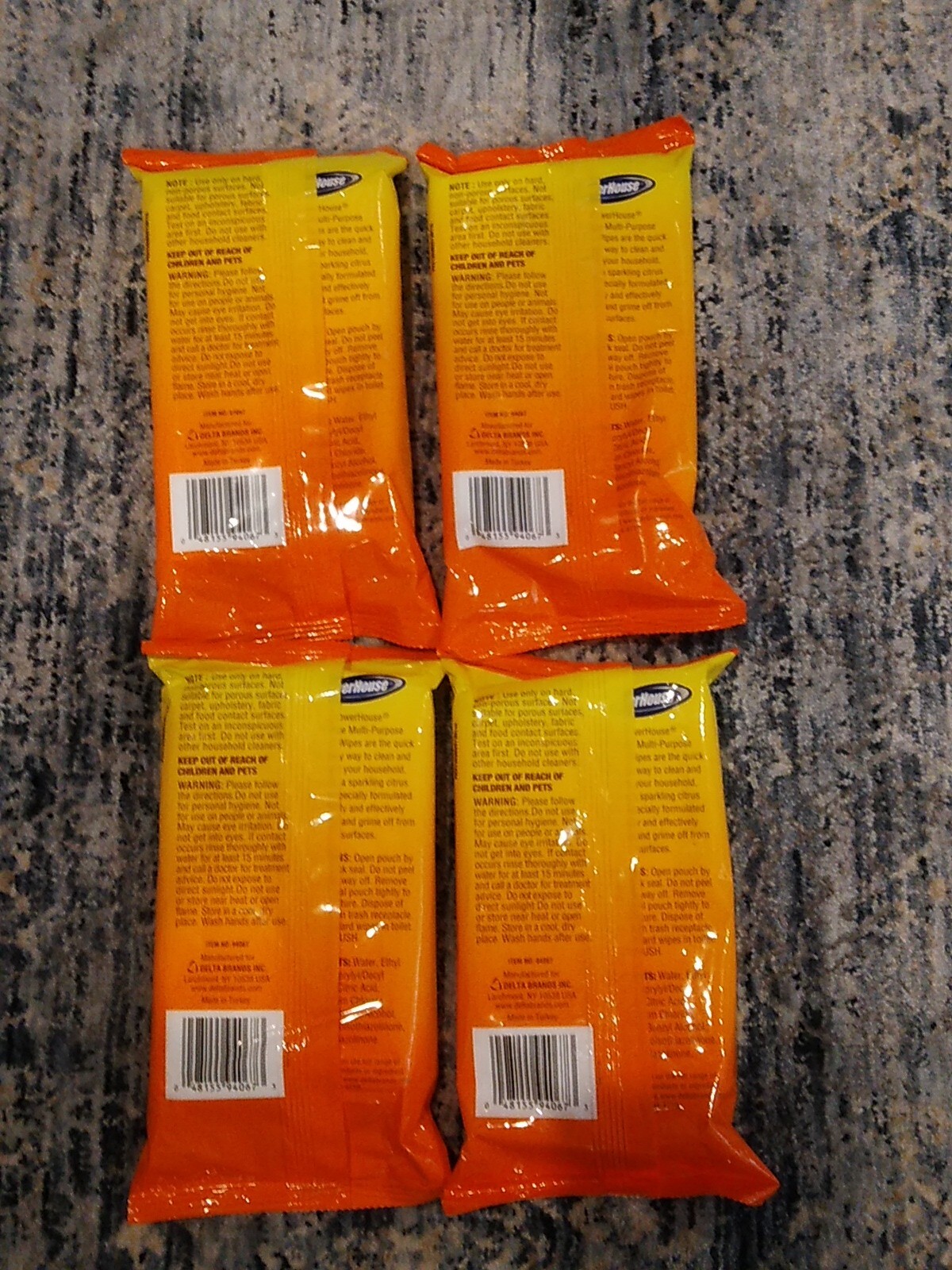 42 Power House Orange Citrus Multi-Purpose Cleaner. 4 Packs