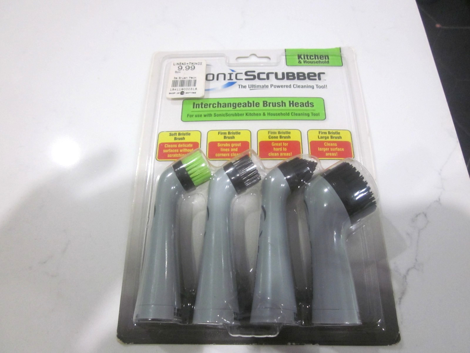 Sonic Scrubber Power Cleaner Interchangeable Brush Heads