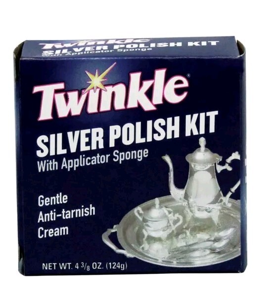 Twinkle Silver Polish Kit With Applicator * Gentle Anti-Tarnish Cream 4oz