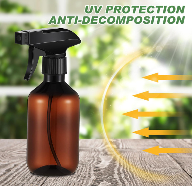 9 botellas pulverizadoras 300 ml, niebla fina, boquilla ajustable, multiuso, ámb
