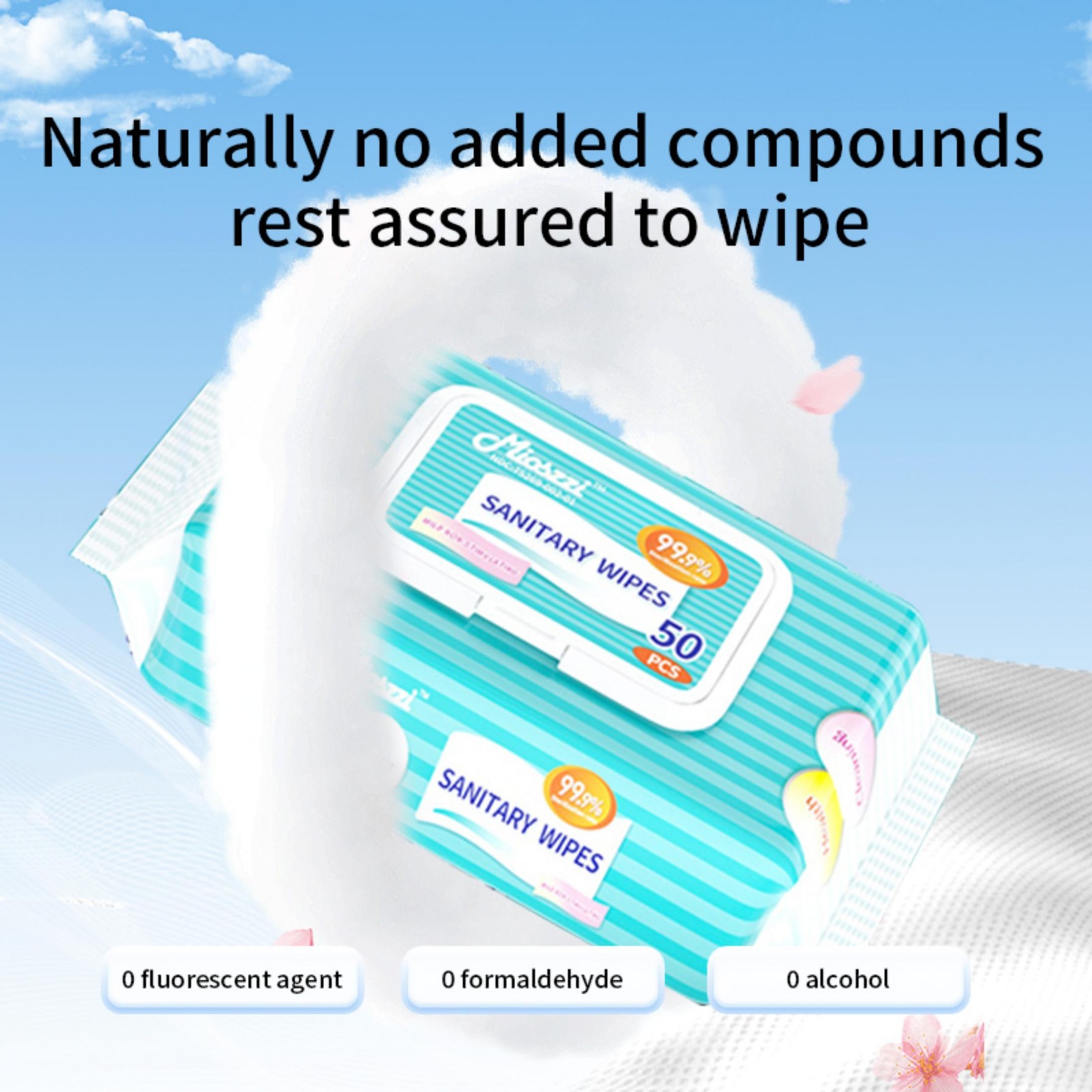 Mioszzi Multi-Surface Cleaning Wipes for Office Desk，Quick Dry ，Electronics Safe