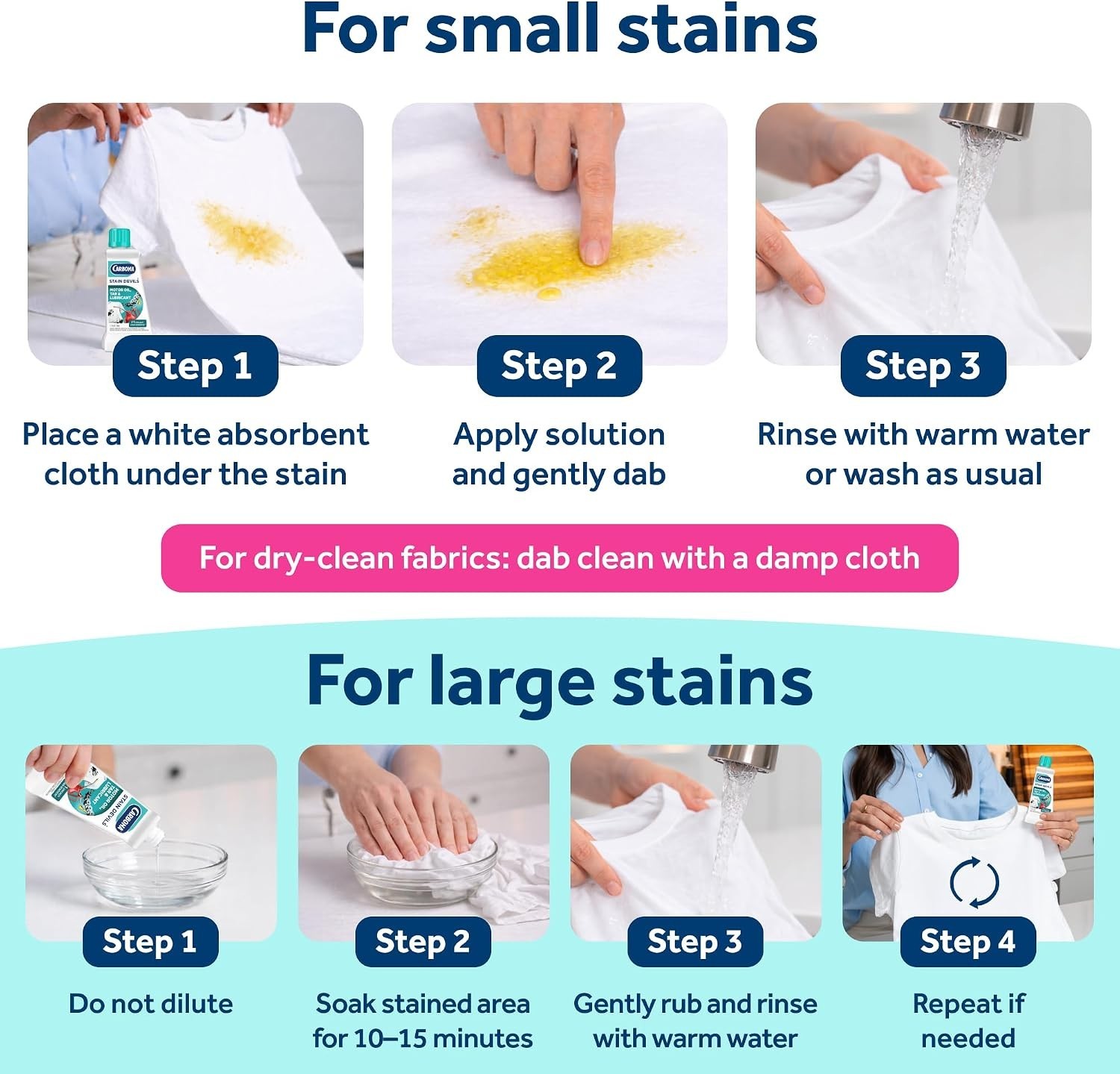 Professional Strength Stain Remover 1.7 Fl Oz – Safe on Skin & Washable Fabrics