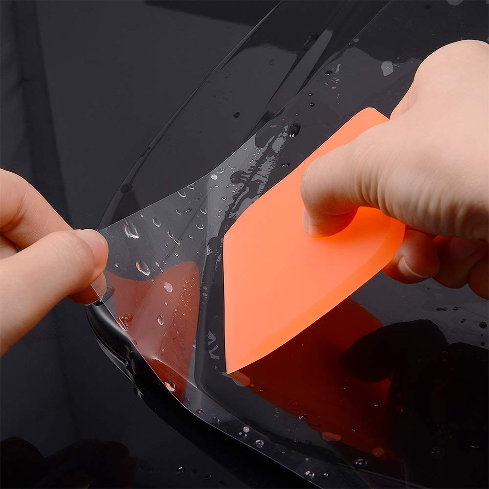 EHDIS Small Squeegee 2pcs Soft Rubber PPF Squeegee Wrapping Scraper for Curve…