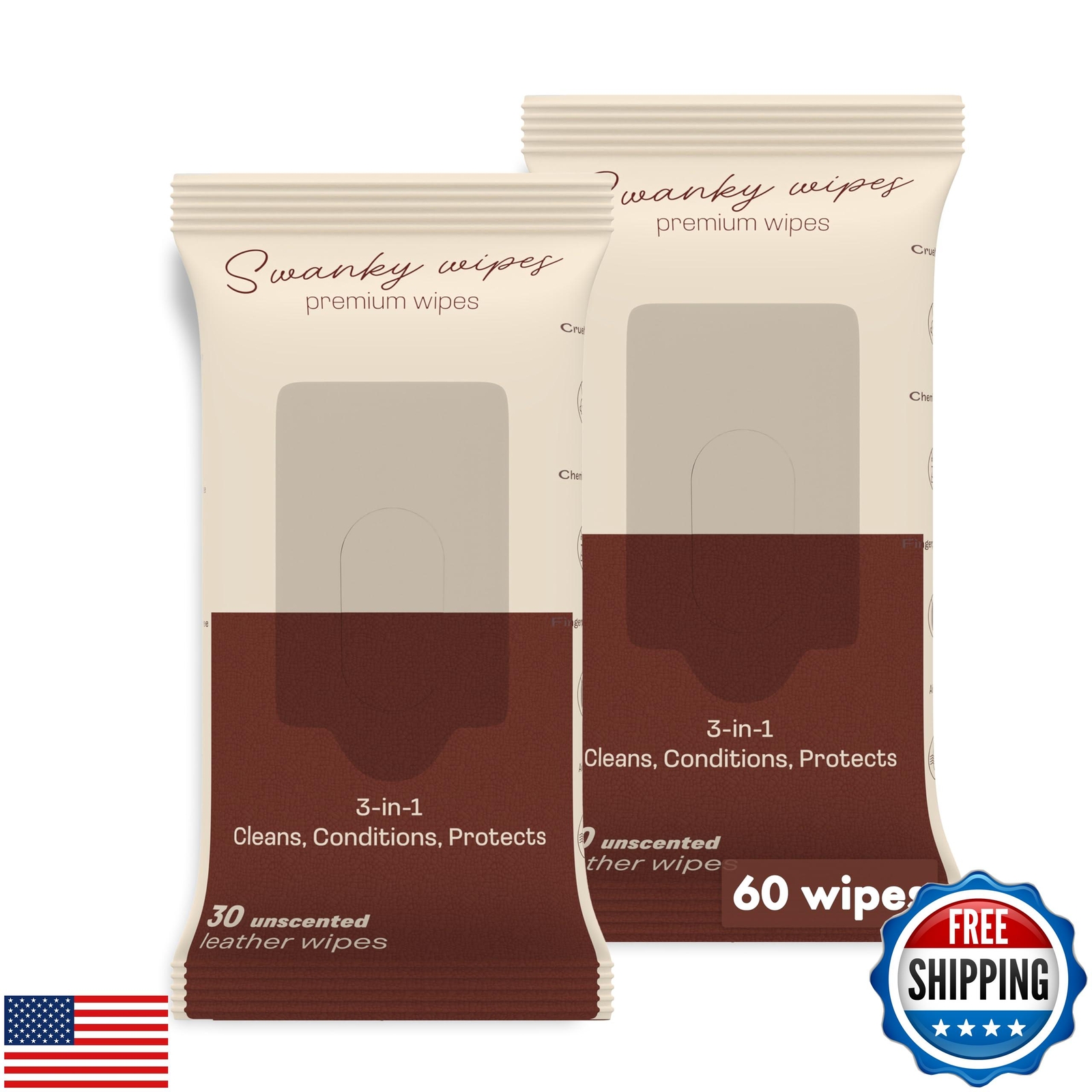 Swanky Leather Wipes – Leather Cleaner and Conditioner for Purses, Shoes, Fur