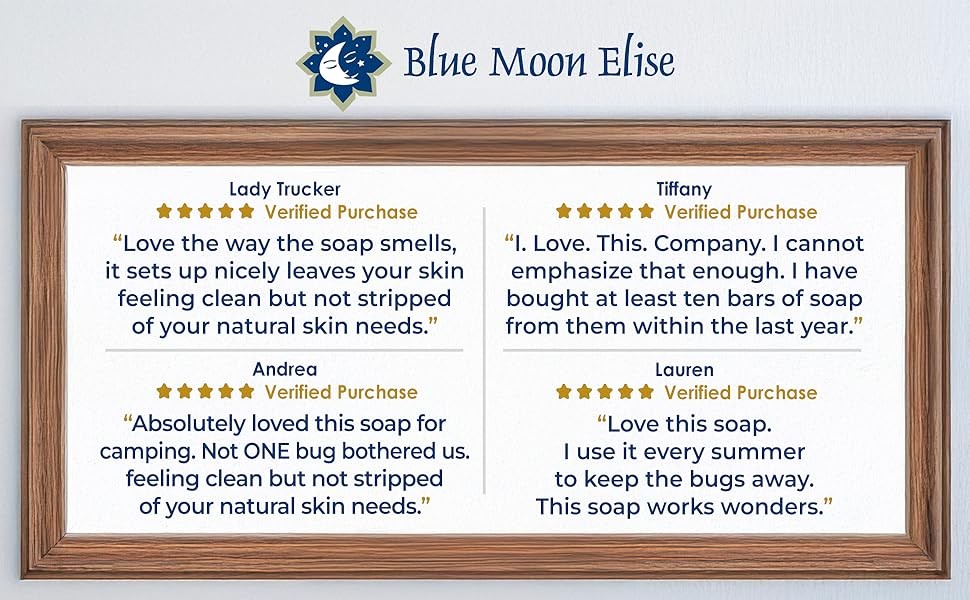 Ain’t Buggin Me Citronella Bar Soap for Men and Women, Natural Handmade Soap