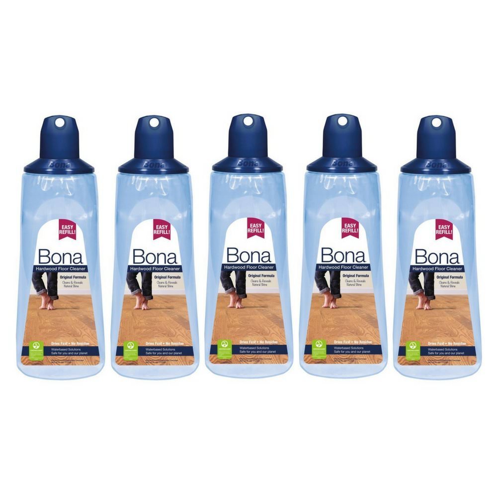 Bona 34 oz. Hardwood Floor Cleaner Refill Cartridge Unscented No-Rinse Non-Toxic