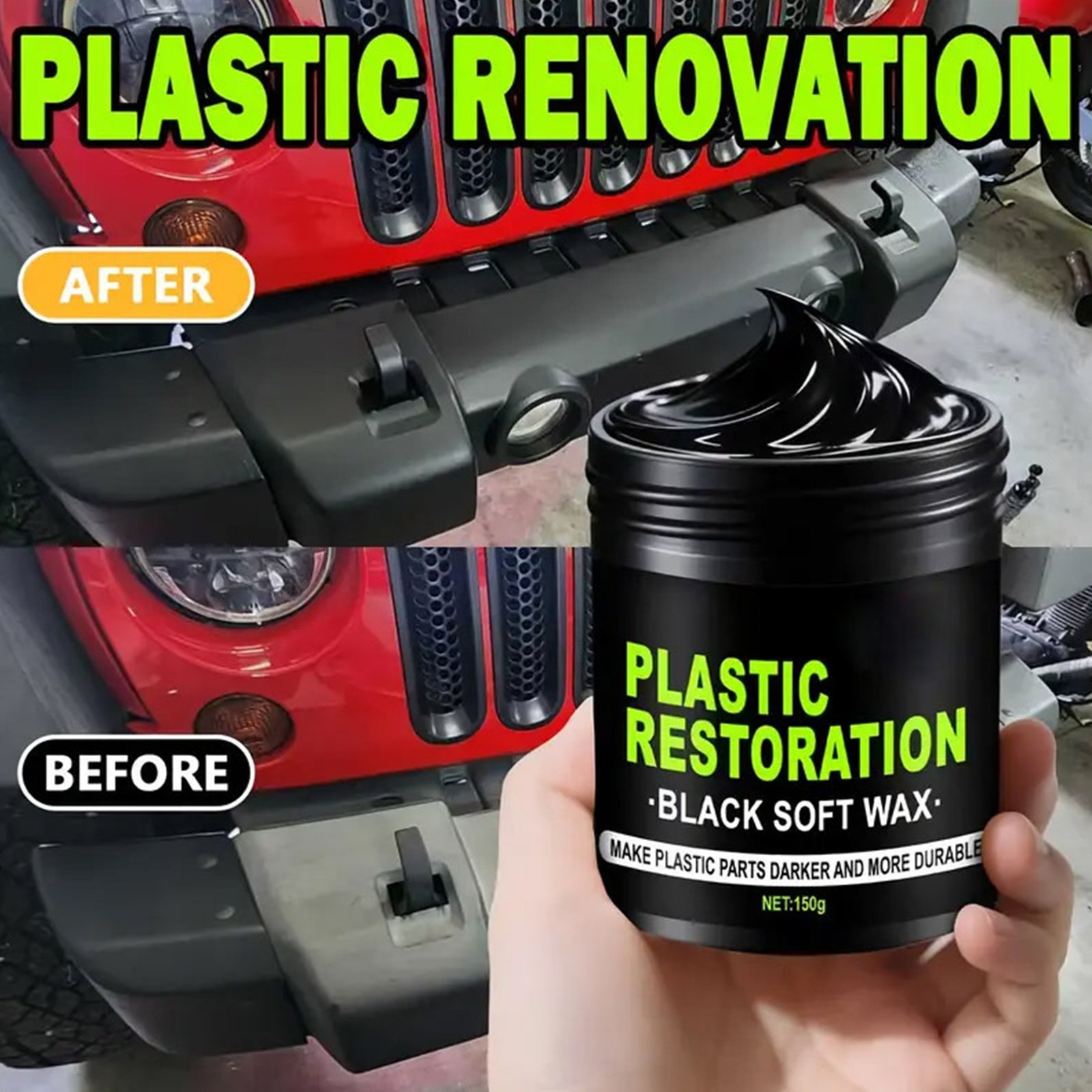 Ultimate Car Plastic And Trim Restorer UV Protection Long-Lasting Coating 300g