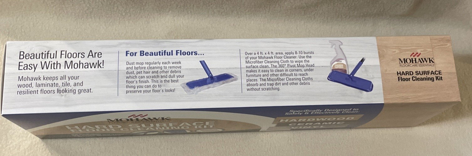 NEW Mohawk Hard Surface Floor Cleaning Kit for Hardwood Ceramic Vinyl Floors