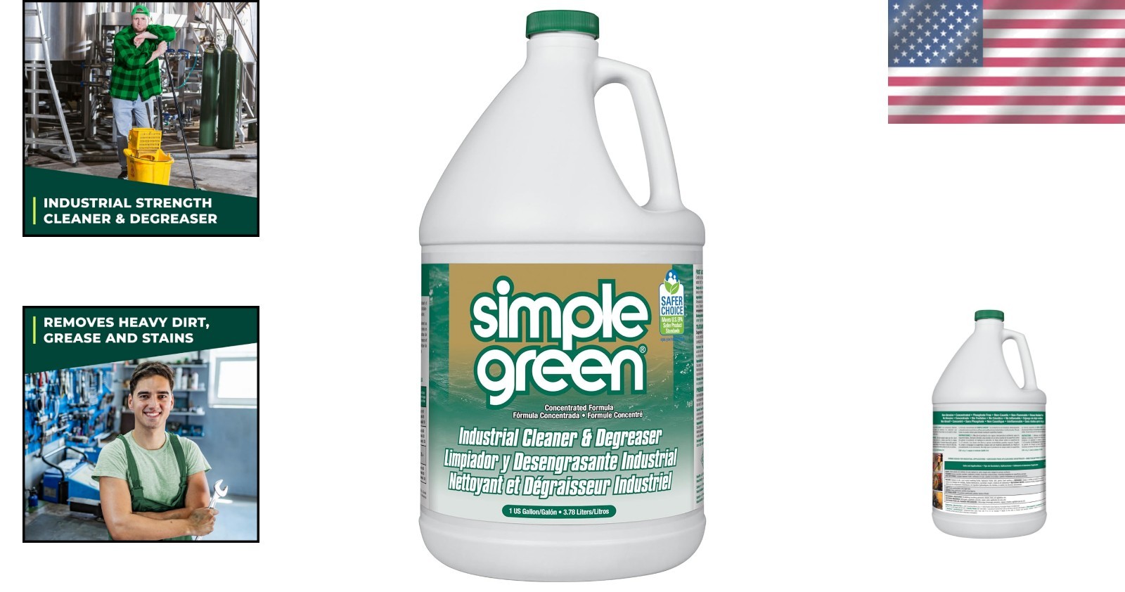 Multi-Surface 128 Fl Oz Industrial Cleaner & Degreaser – Biodegradable Formula