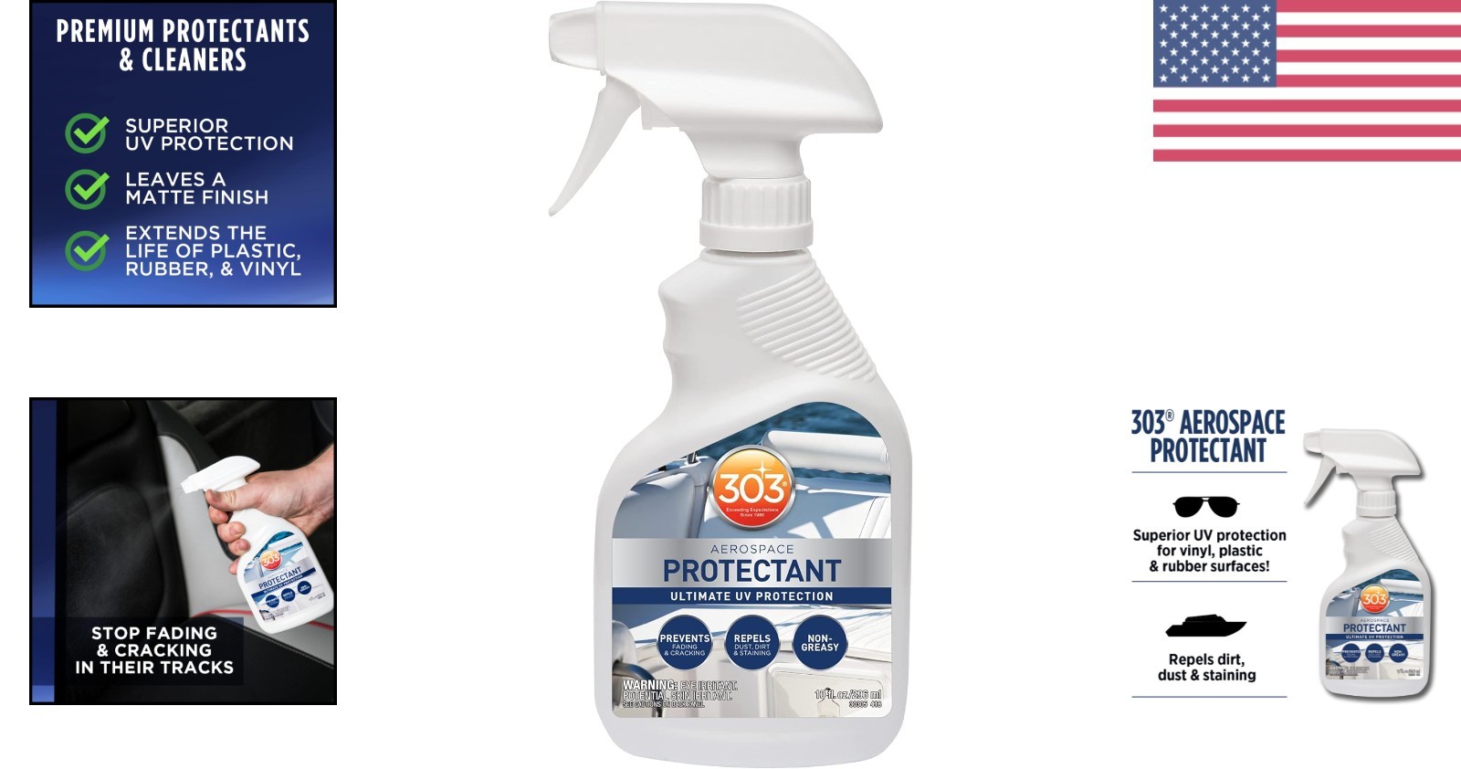 10 Fl. Oz Marine Aerospace Protectant Smooth Matte Finish for Vinyl & Rubber