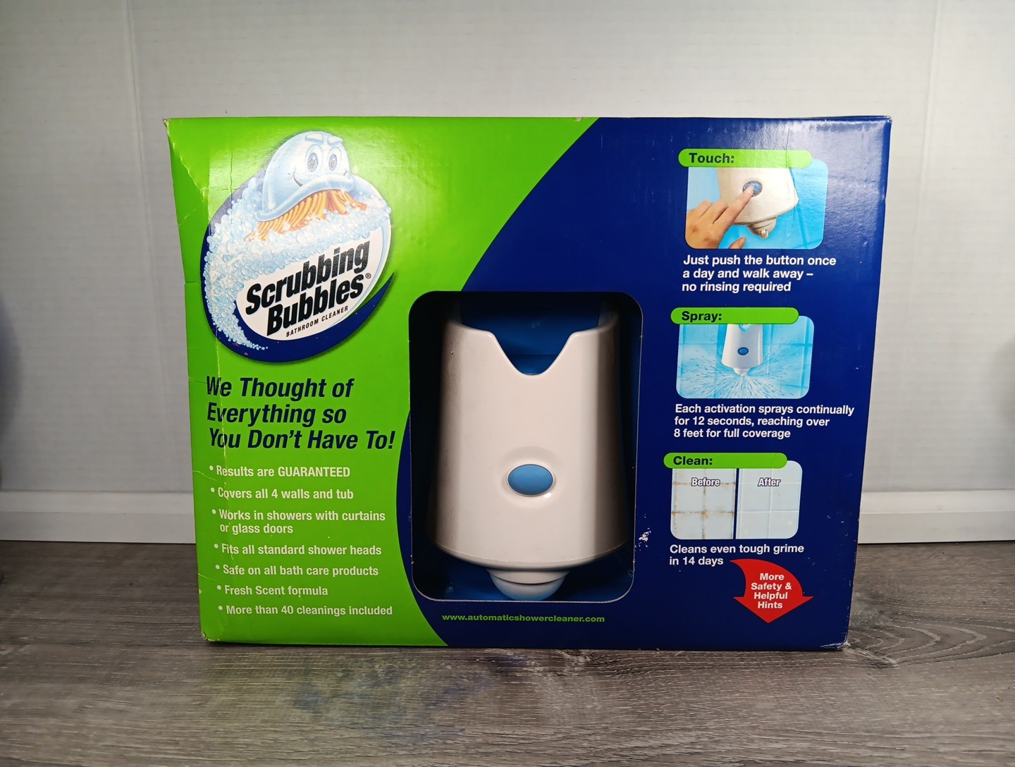 Scrubbing Bubbles Automatic Shower Cleaner Kit W/ Dual 2 Sprayer Refills Bottles