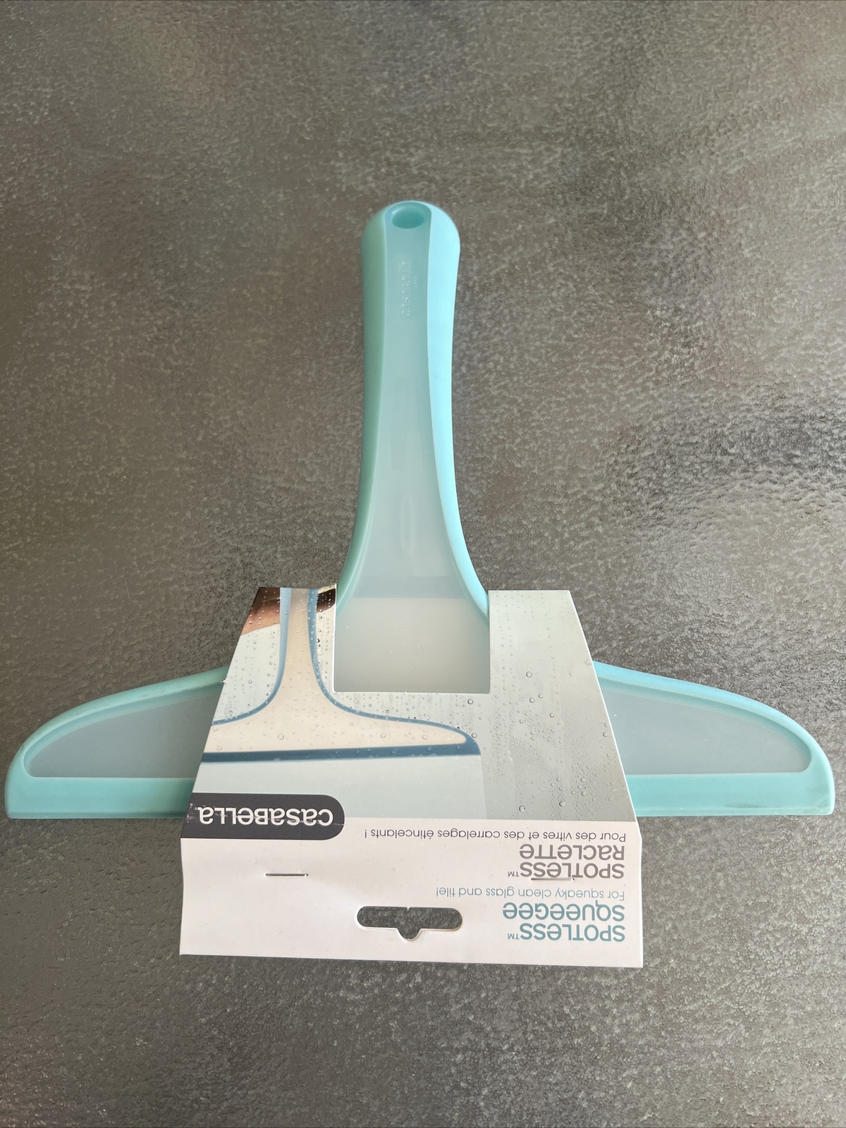 casabella spotless squeegee for squeaky clean glass and tile!