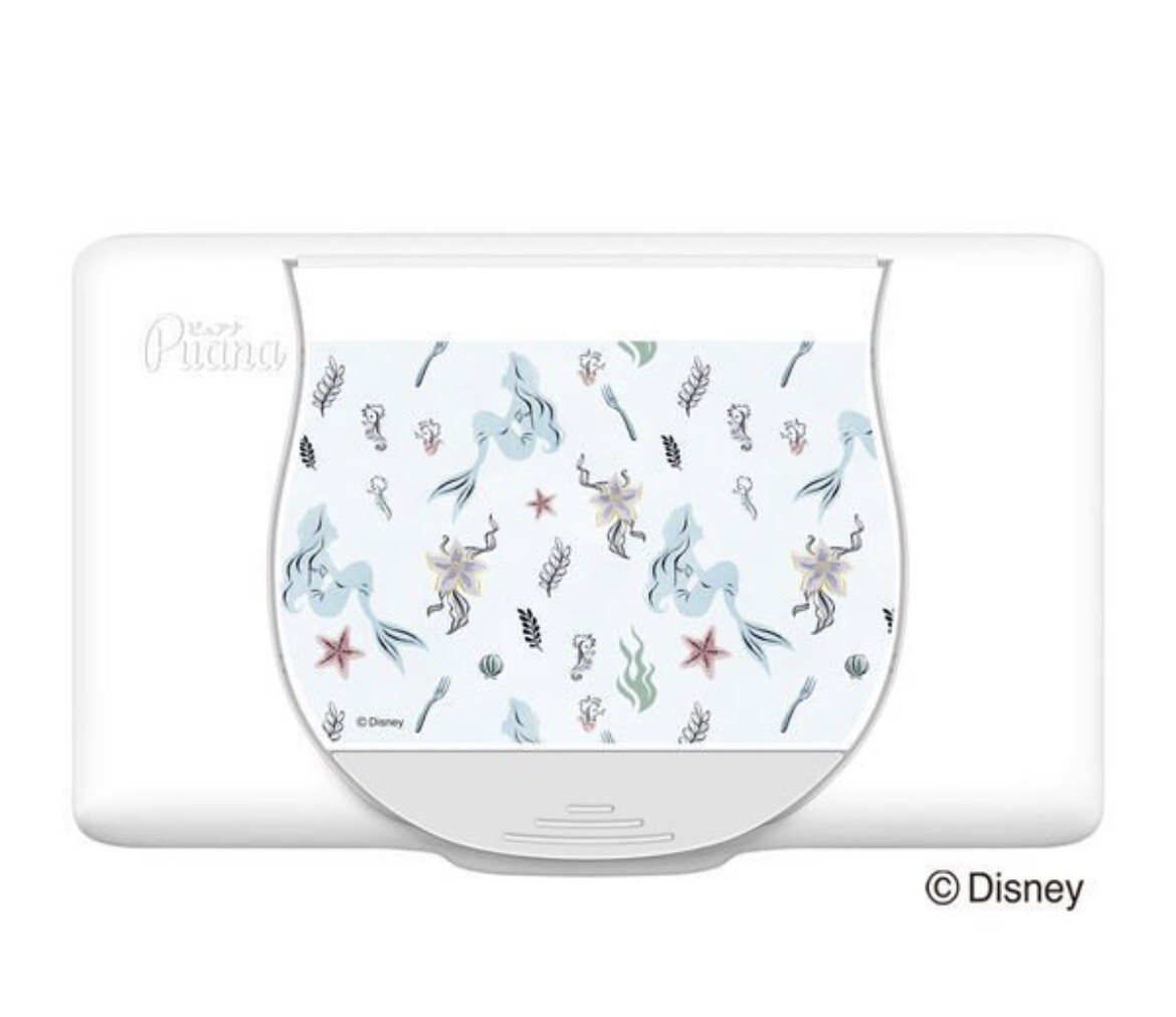 Elleair Wipe (Wet Tissue) Disney deign Princess Bell and Ariel Set of 2