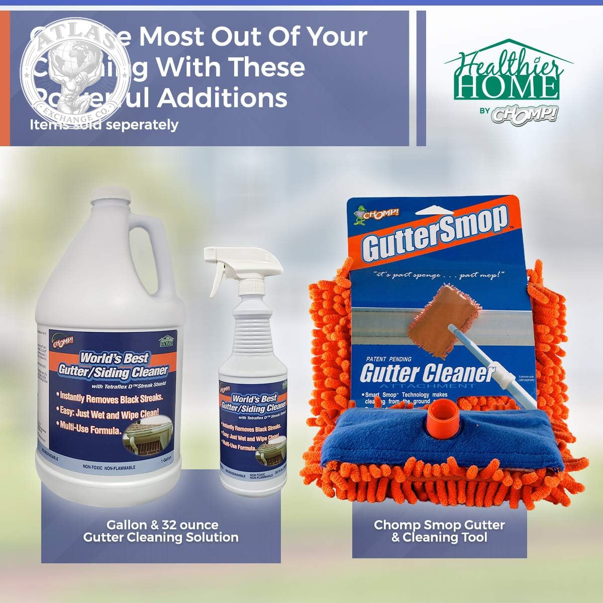 CHOMP! World’S Best Gutter Cleaner: Ultimate Gutter Cleaning Solution for All Ty