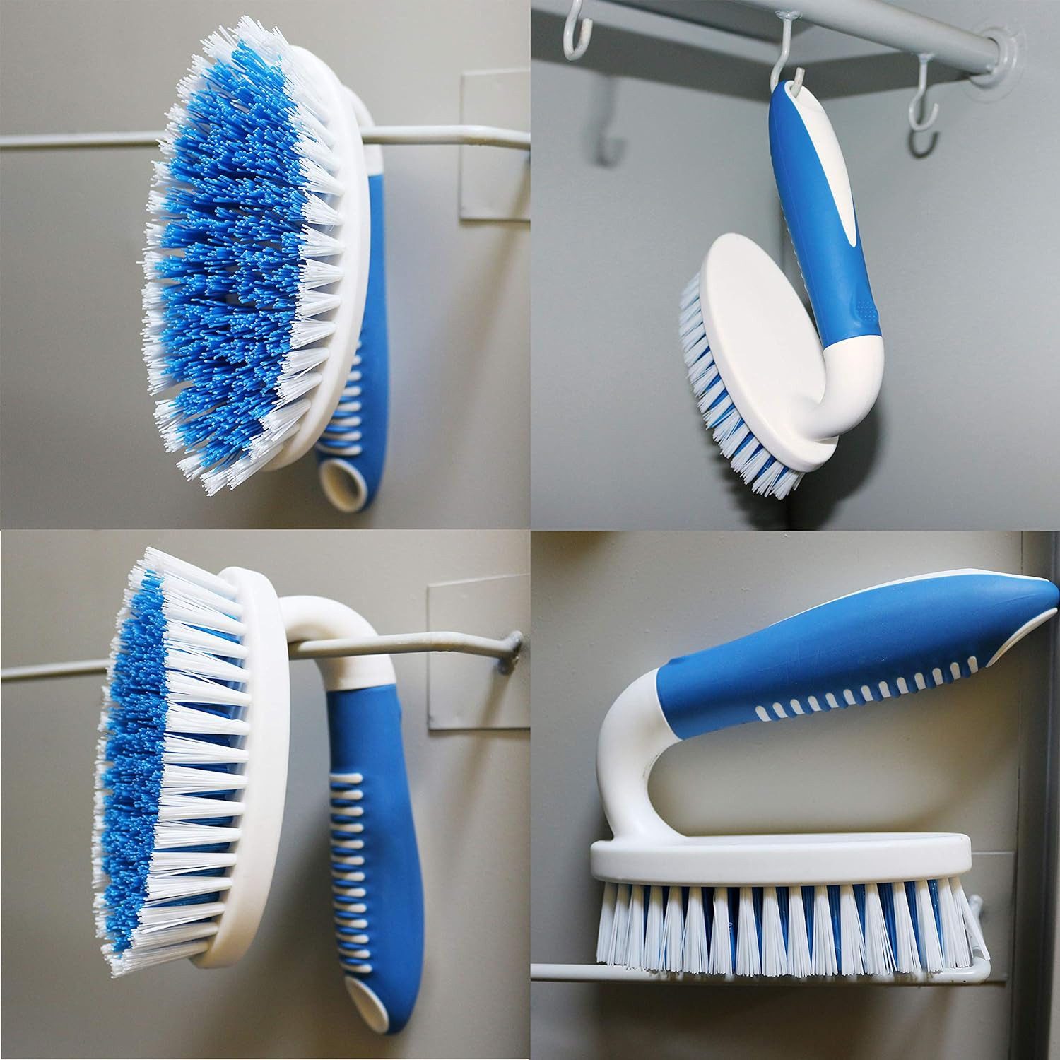 Scrub Brush, 2 Pack Household Cleaning Brushes with Stiff Bristles, Scrubbing Br