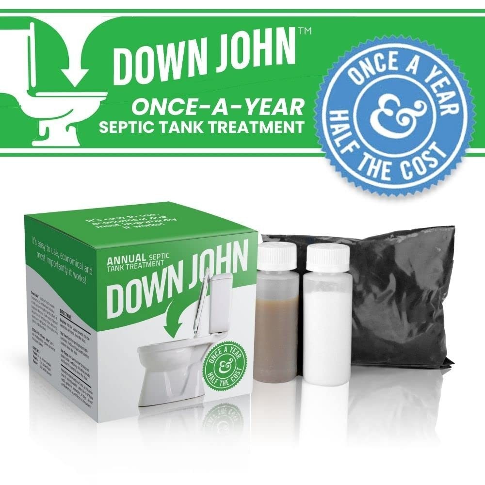 (Once-A-Year) Septic Tank Treatment | 1 Year Supply | 3-Part Concentrate Live…