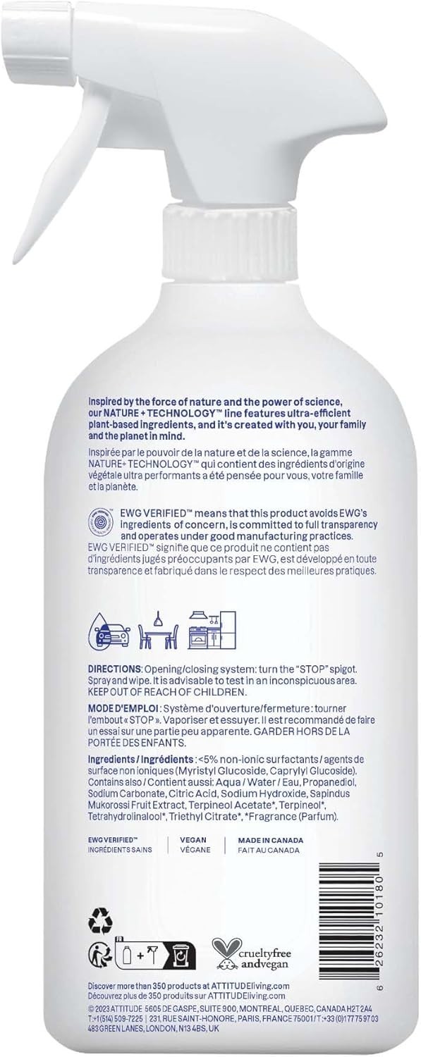 27.1 Fl Oz ATTITUDE All Purpose Cleaner – Powerful Citrus Cleaning Spray