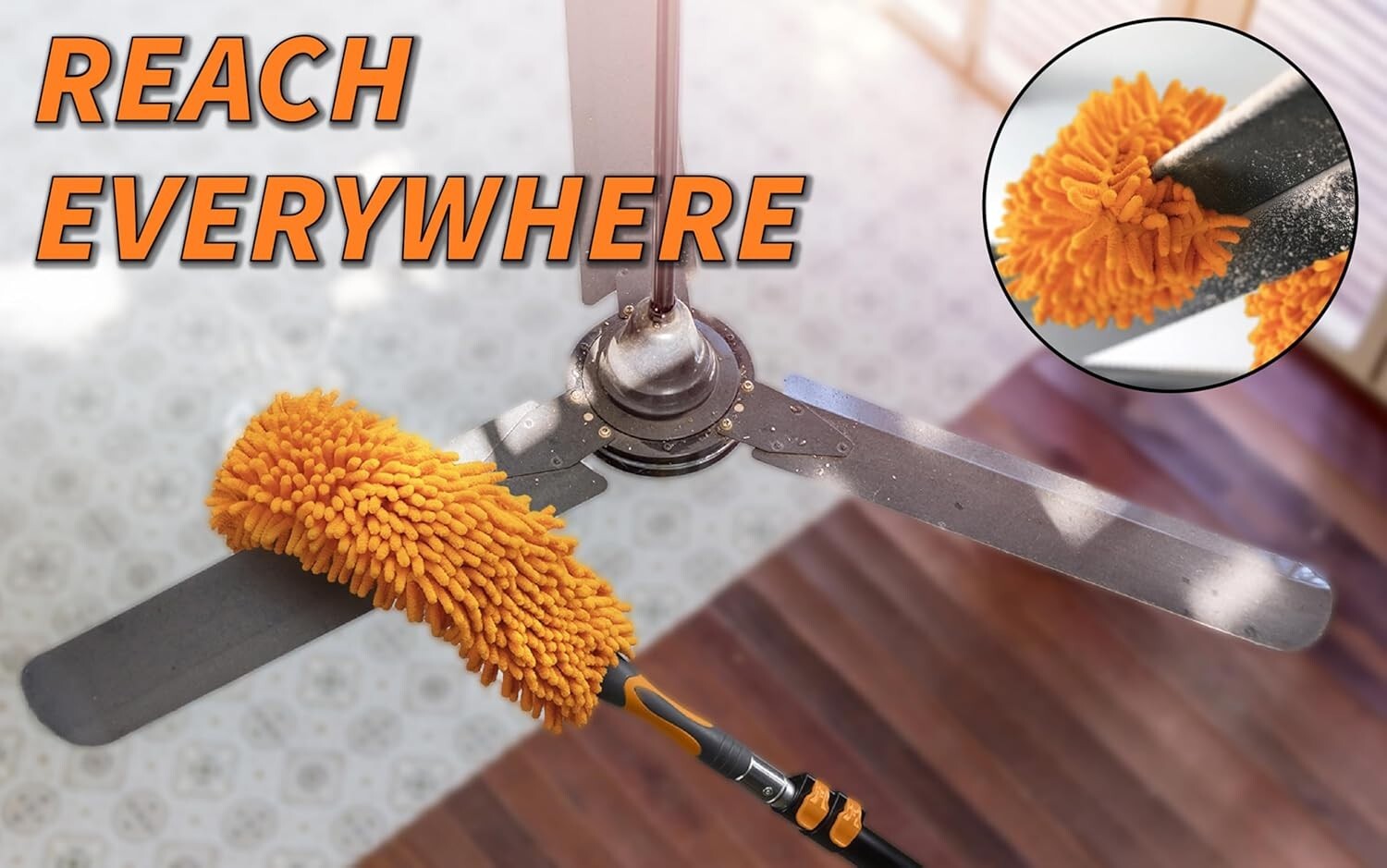 20 Foot High Duster Kit with 4-12 ft Extension Pole High Ceiling Dusting …