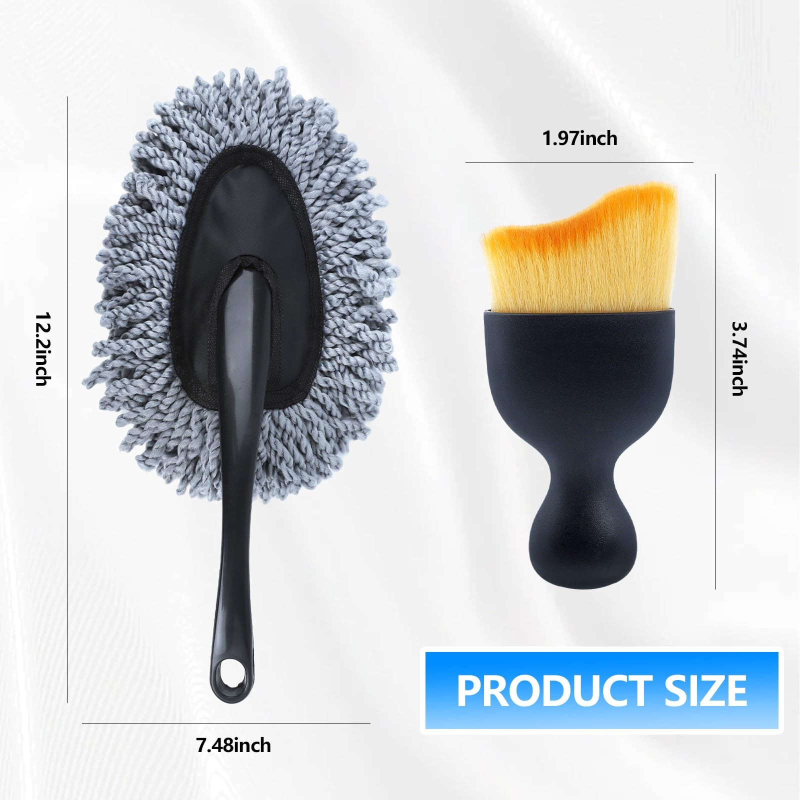 Car Cleaning Supplies Kit – Duster, Brush, Cleaning Gel for Cars & SUVs