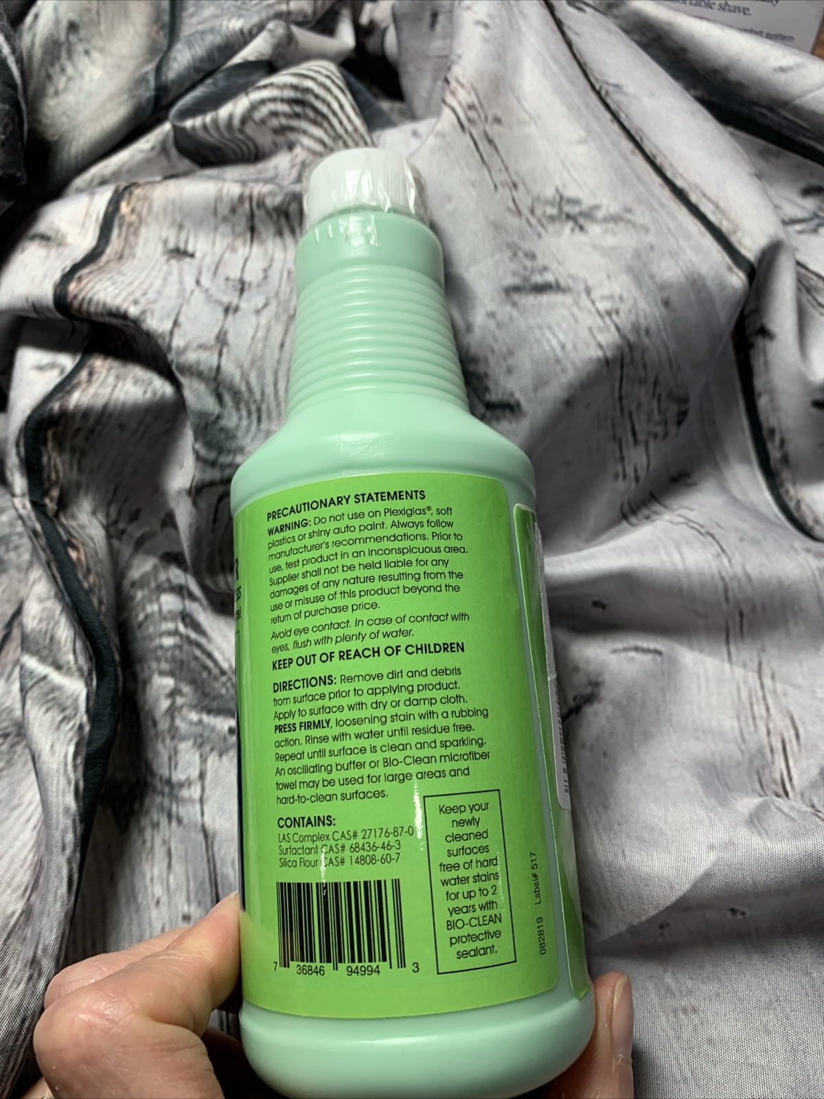 Bioclean Hard Water Stain Remover 20.3 Oz. THE GREEN STUFF Best Cleaner Bathroom