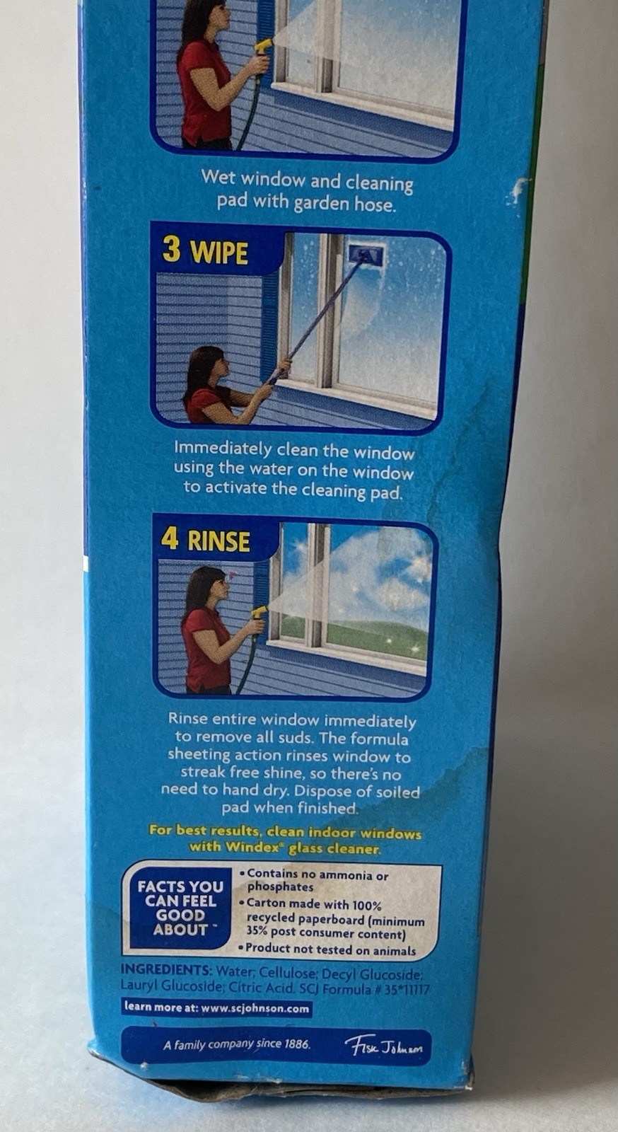 Windex Outdoor All In One Glass Window Cleaner Tool Starter Kit NEW Sealed Box