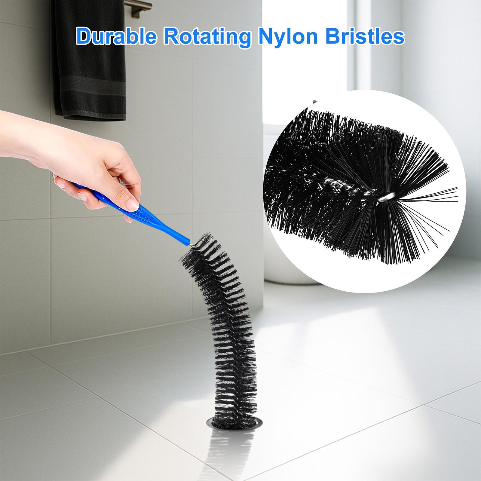3PCS Bendable Drain Hair Cleaner Brush Long Pipe Sink Sewer Cleaning Dredge Tool