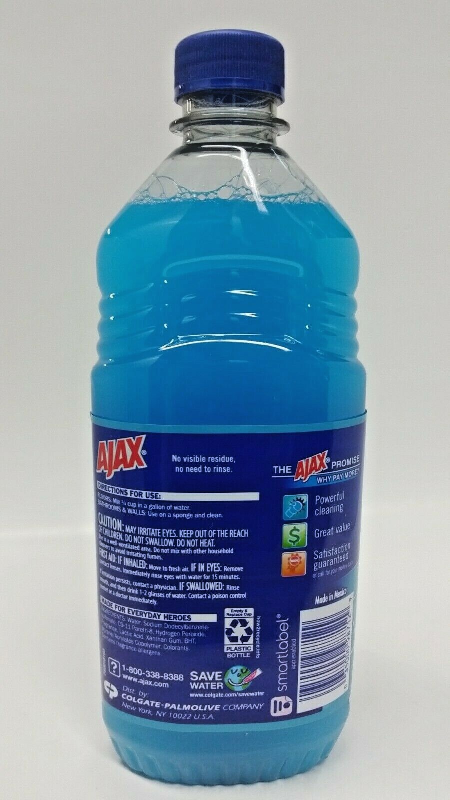 ( LOT 8 Bottles ) Ajax FRESH BATHROOM All Purpose Cleaner 16.9 oz Ea Bottle
