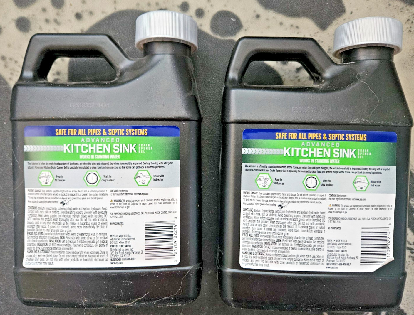 ZEP 32 oz. Advanced Kitchen Sink Drain Opener 2 Pack