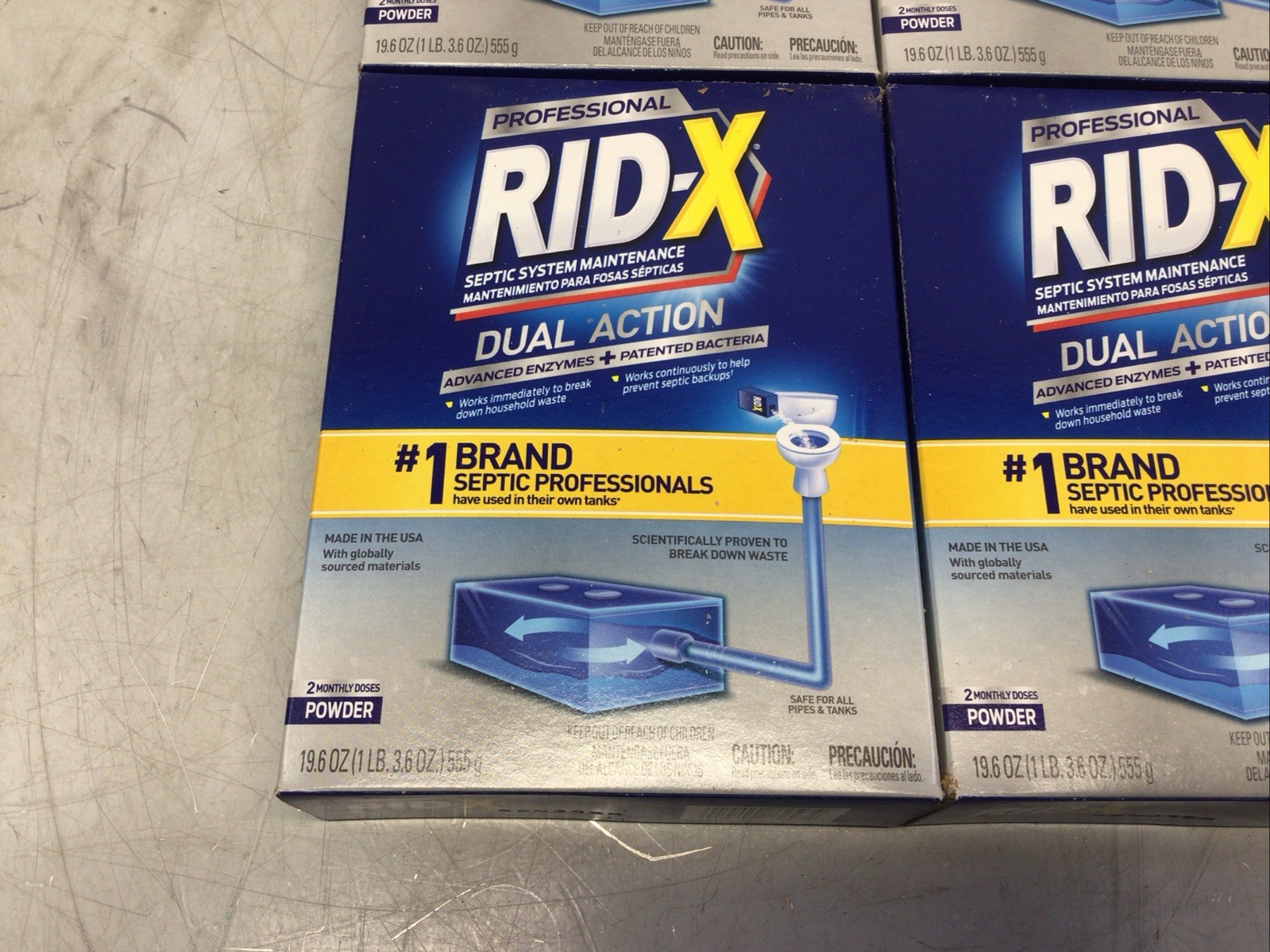 RID-X Septic Tank Treatment 12 Month Supply Of Powder 117.6 oz 100% Biobased
