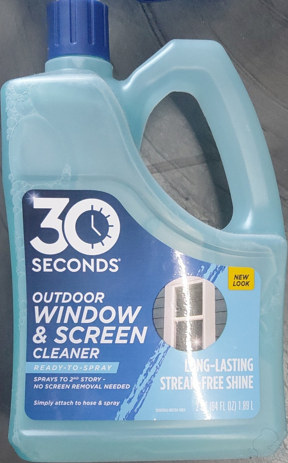 30 SECONDS Outdoor Window & Screen Cleaner Ready-to-Spray 64 fl oz Streak Free