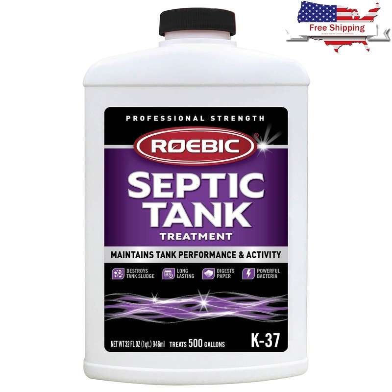 Septic Tank Treatment Drain Clog Remover Bacteria Enzymes Odor Control New
