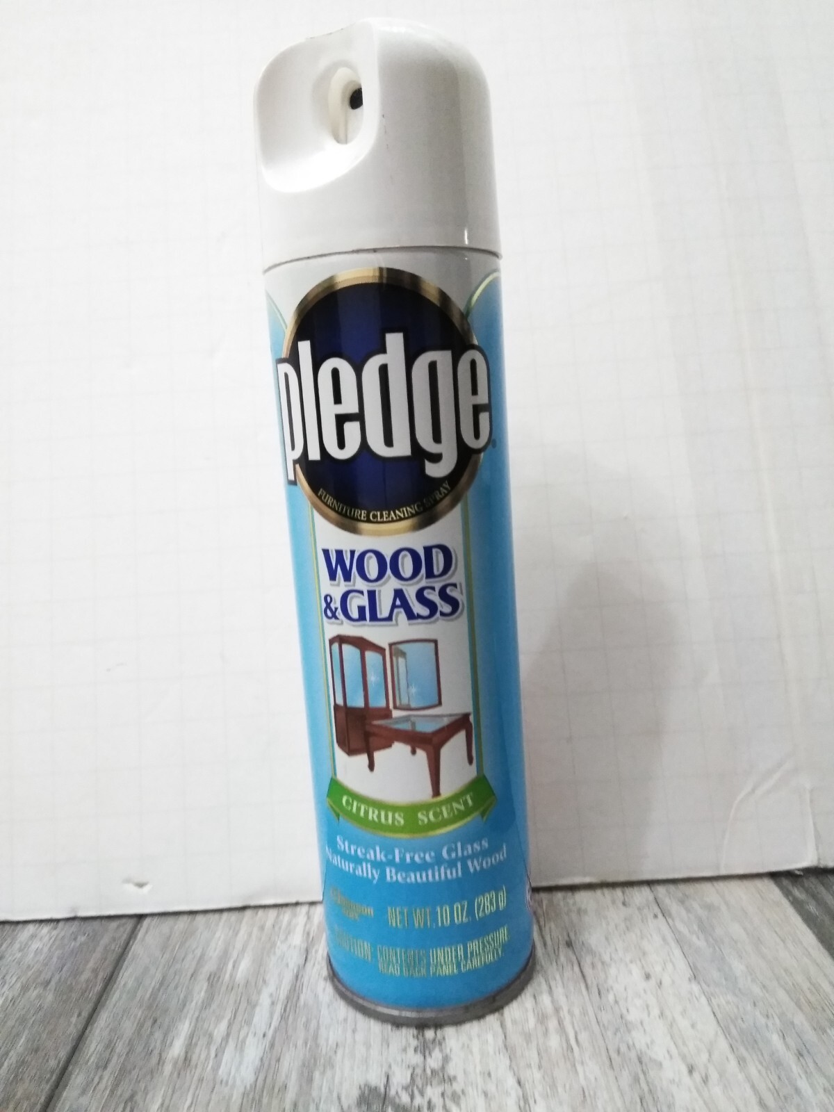 Vintage Pledge Streak -Free Glass Wood & Glass citrus scent 10.oz N.O.S.