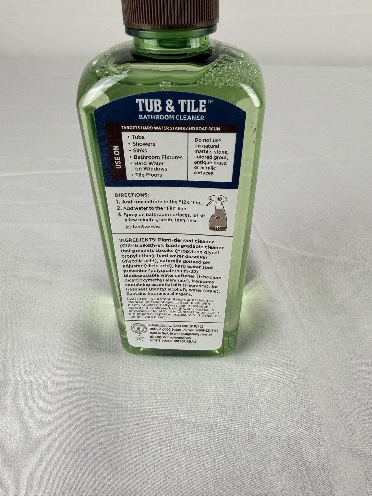 Melaleuca Ecosense TUB & TILE 12x Super Concentrated Bathroom Cleaner 8 floz new