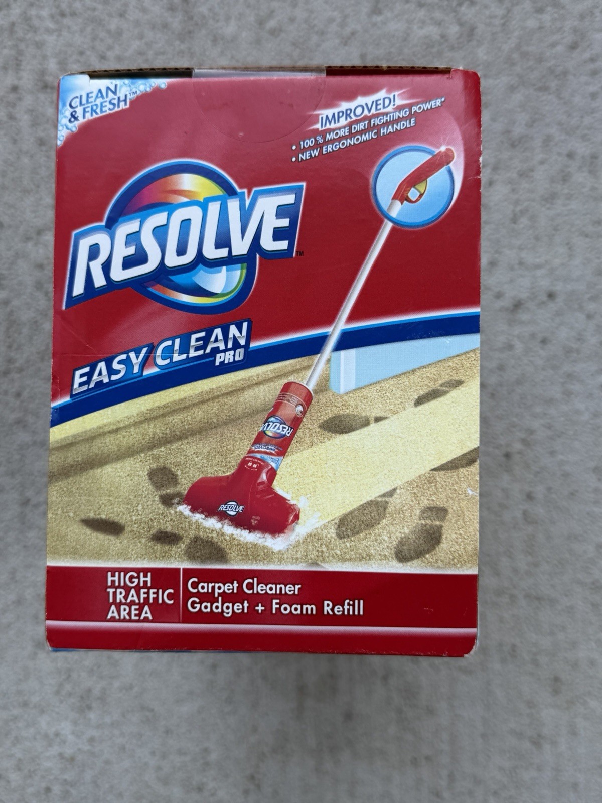 Resolve Easy Clean Pro Carpet Cleaner Gadget Foam Refill 22 oz Clean & Fresh NEW