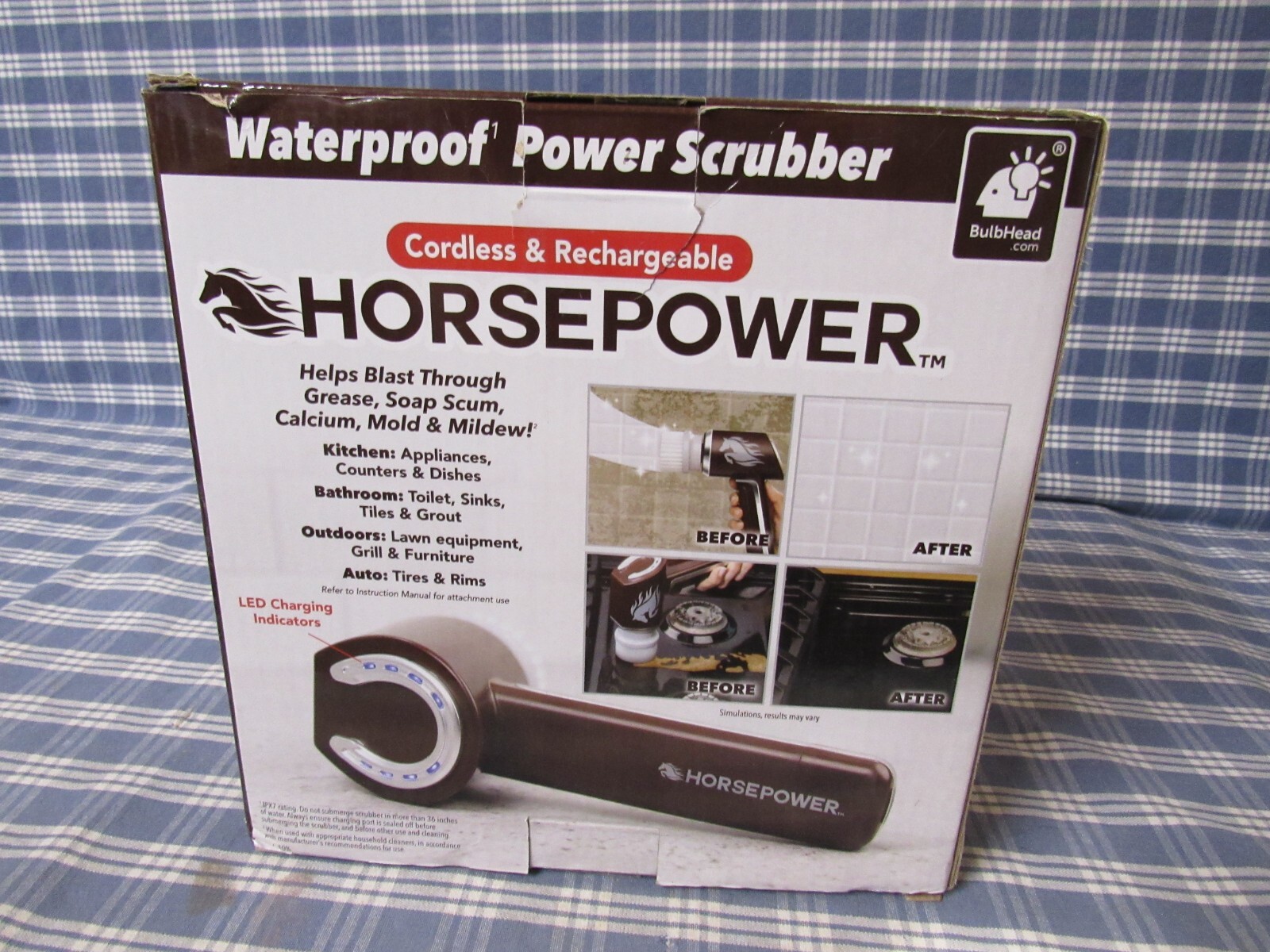 Ruby Horsepower Handheld Rechargeable Spinning Brush (Store Display) FREE SHIP.