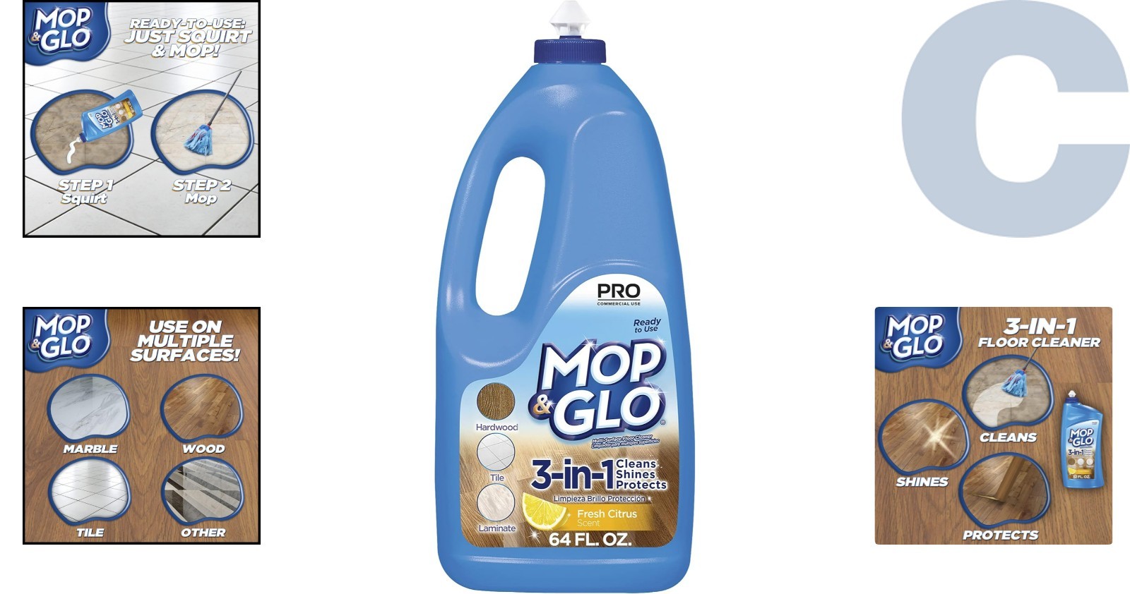 Citrus Scent Floor Cleaner 64 Oz – Powerful Shine-Lock Formula for Every Surface