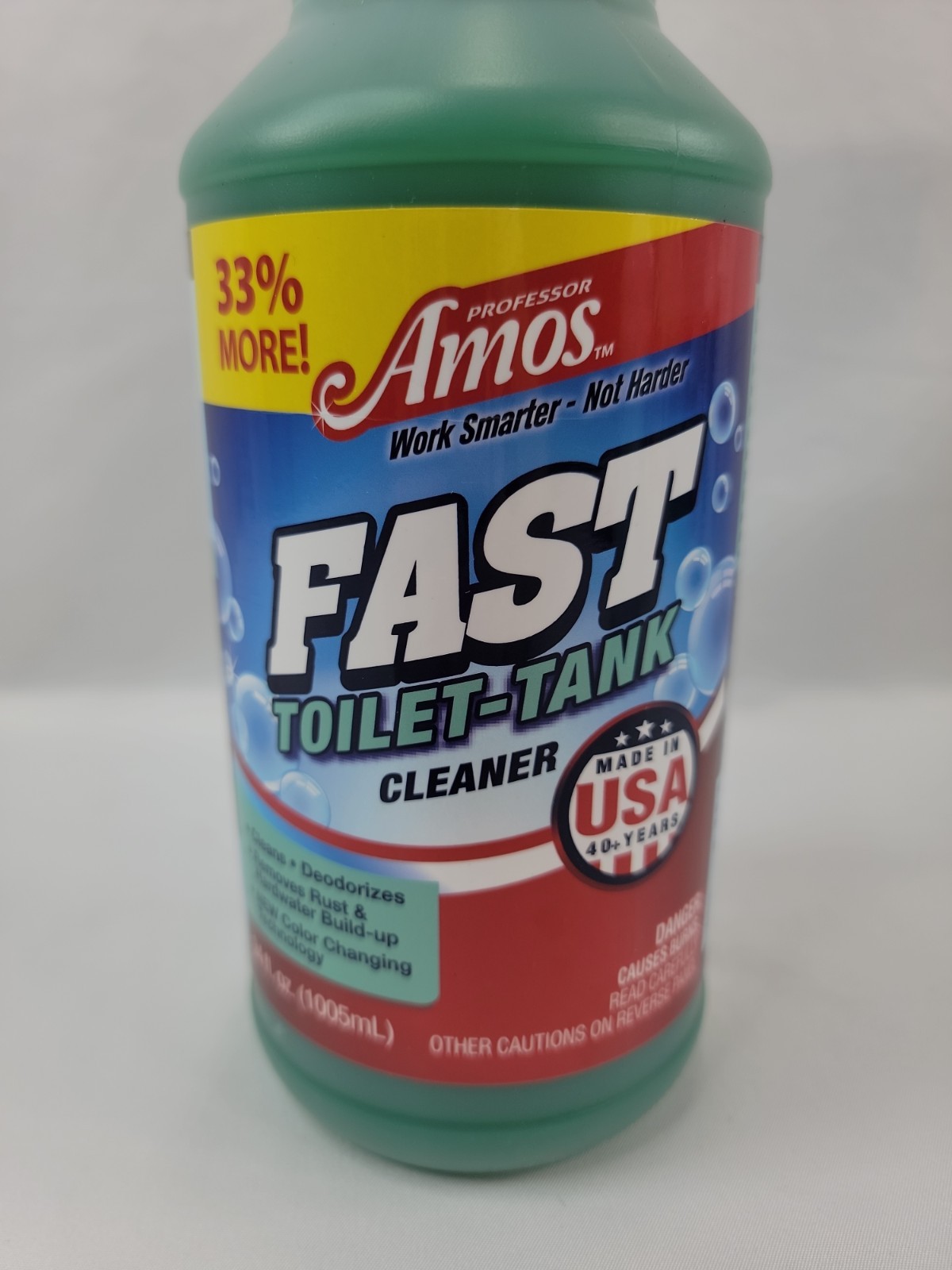 Professor Amos FAST Toilet &Tank Cleaner 34 oz NEW SEALED