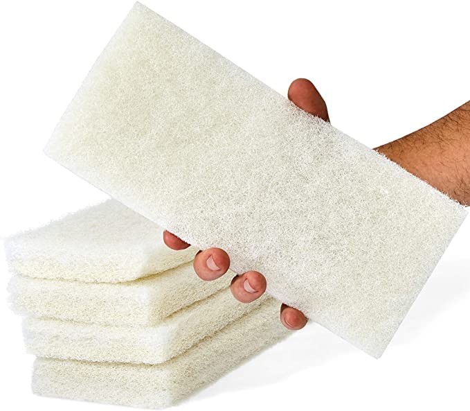 Commercial Light Duty White Scrub Pad – 4.6″ x 10″ Non-Abrasive Cleaning Pad …