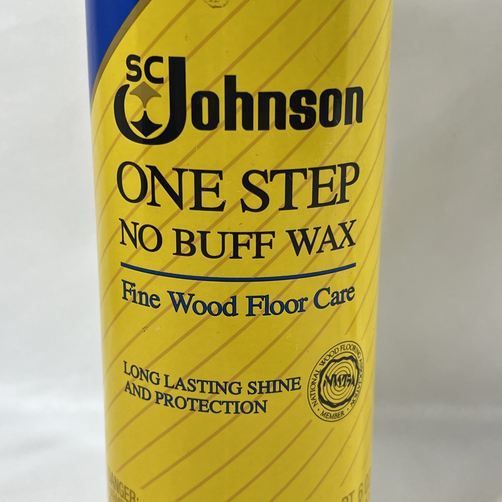 SC Johnson One Step No Buff Wax 2008 Fine Wood Floor Care Discontinued READ 16oz