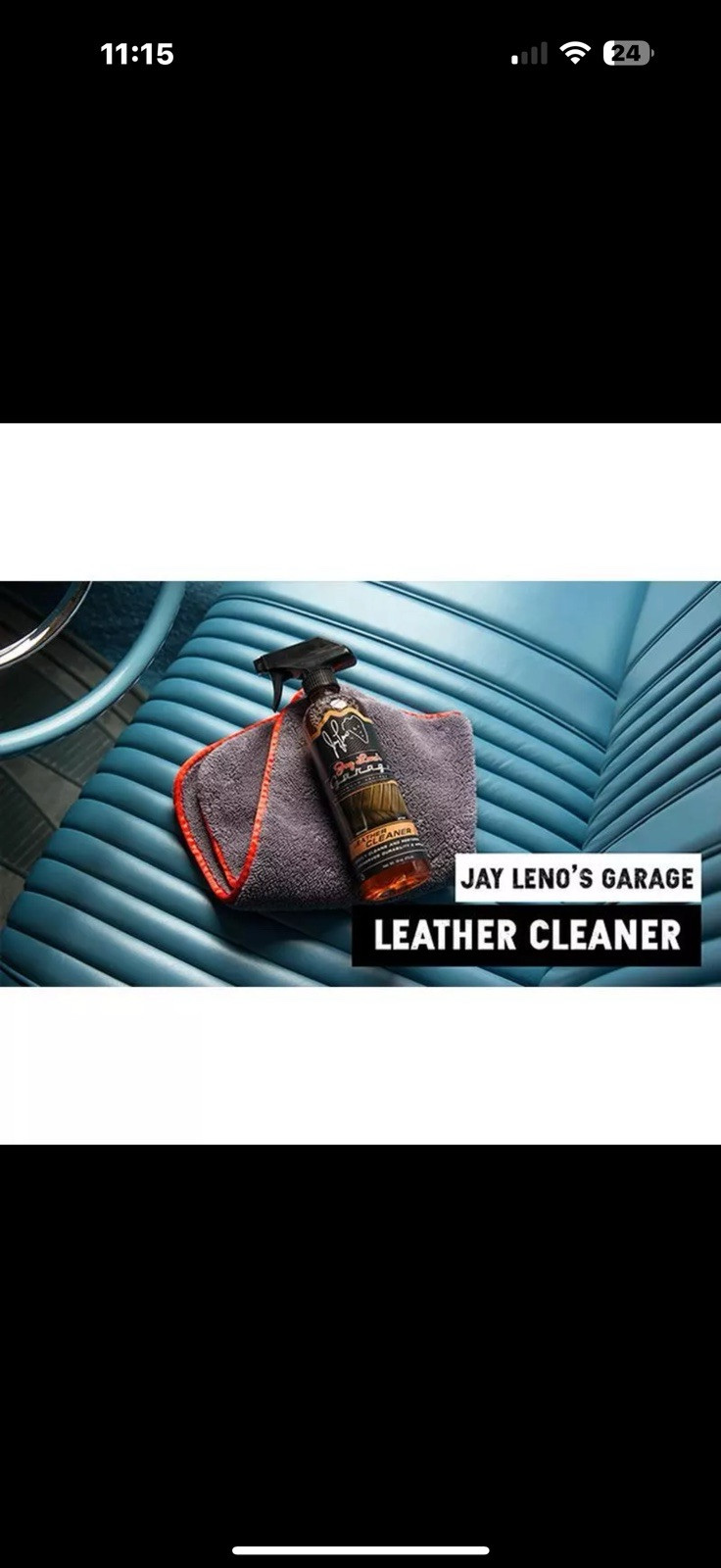 Jay Leno’s Garage 16oz Leather Cleaner Deep Clean Car Leather Surfaces US New