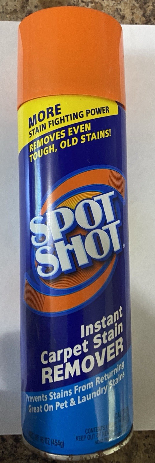 Spot Shot Instant Carpet Stain Remover Aerosol 16 Oz Can New Old Stock 2014