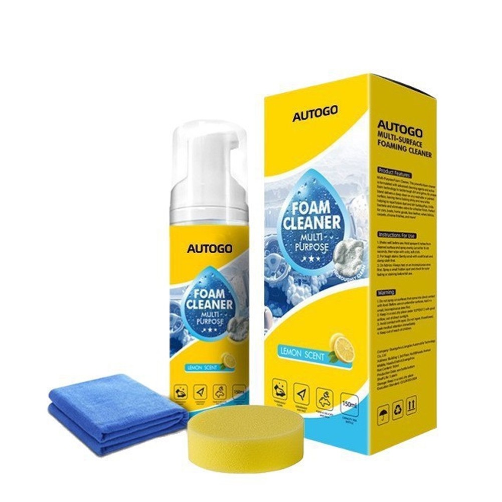 1~3pcs 4-in-1 Multi-Enzyme Foam Cleaner,All-Purpose Spray with Sponge & Towel