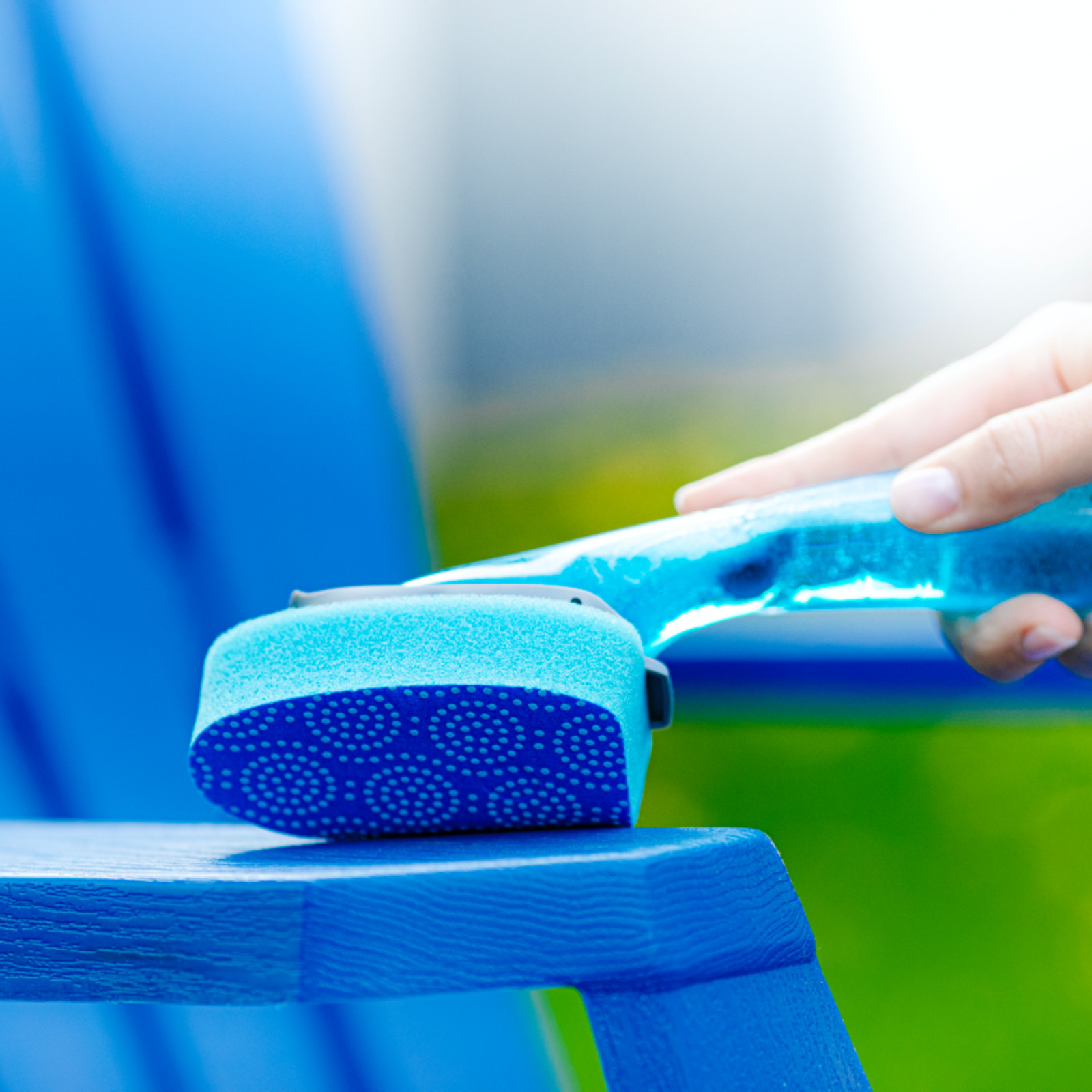 Scotch-Brite Scrub Dots Non-Scratch Dishwand: 1 dishwand (Blue)