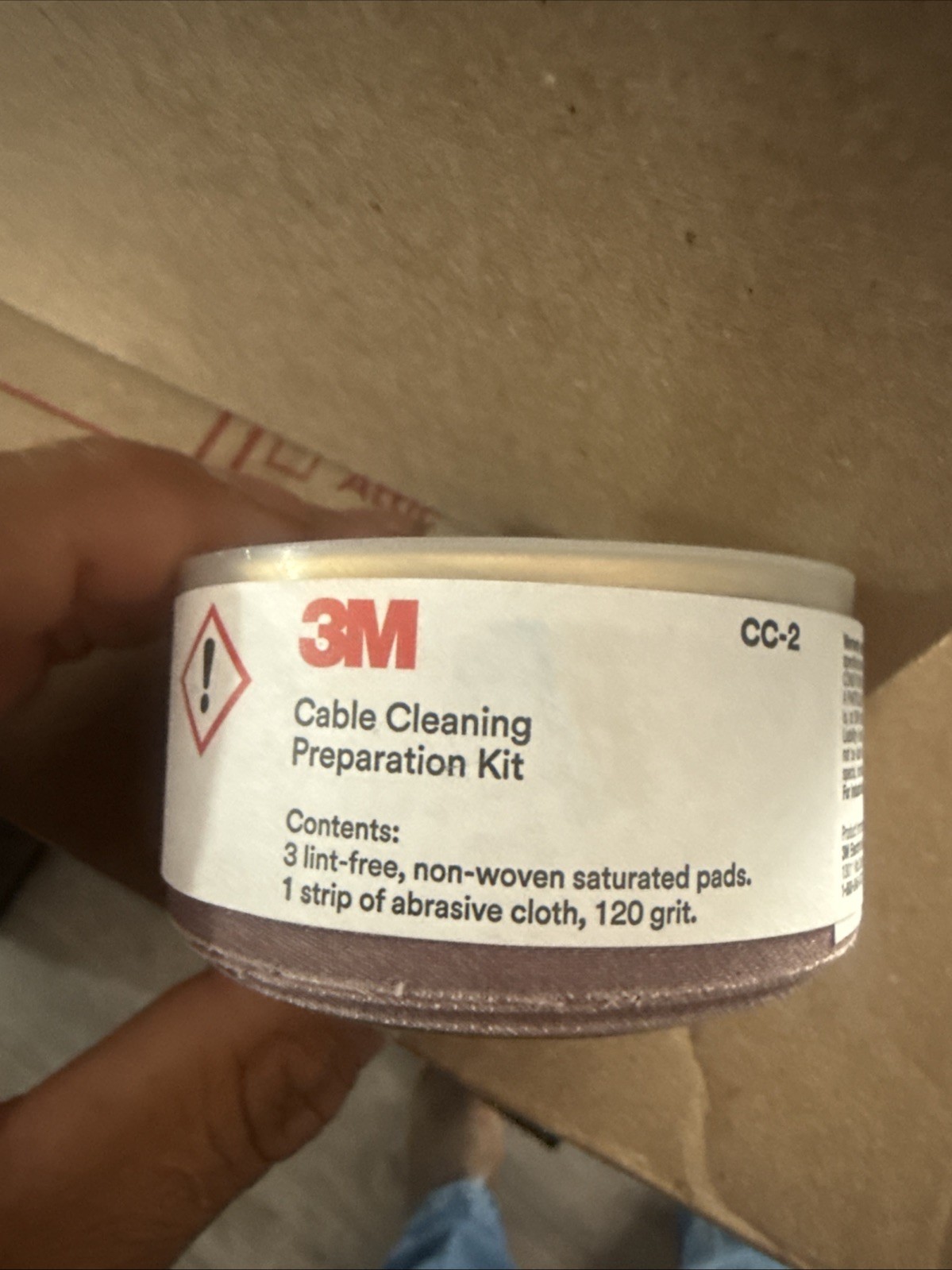 3M Cable Preparation Kit CC-2, Cleaning Pads