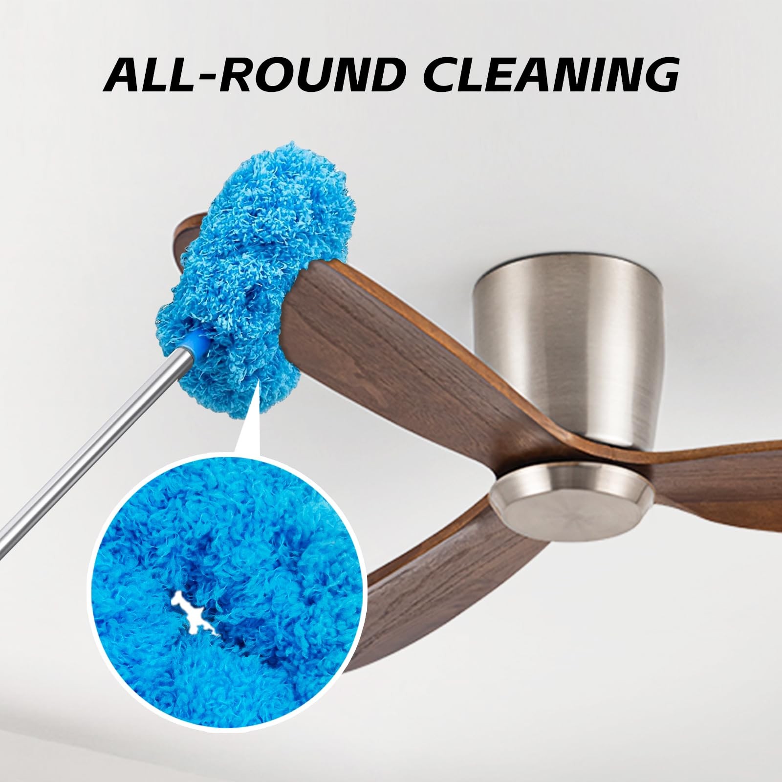 Ceiling Fan Cleaner Duster, Reusable Microfiber Duster with Extension Pole, 1…