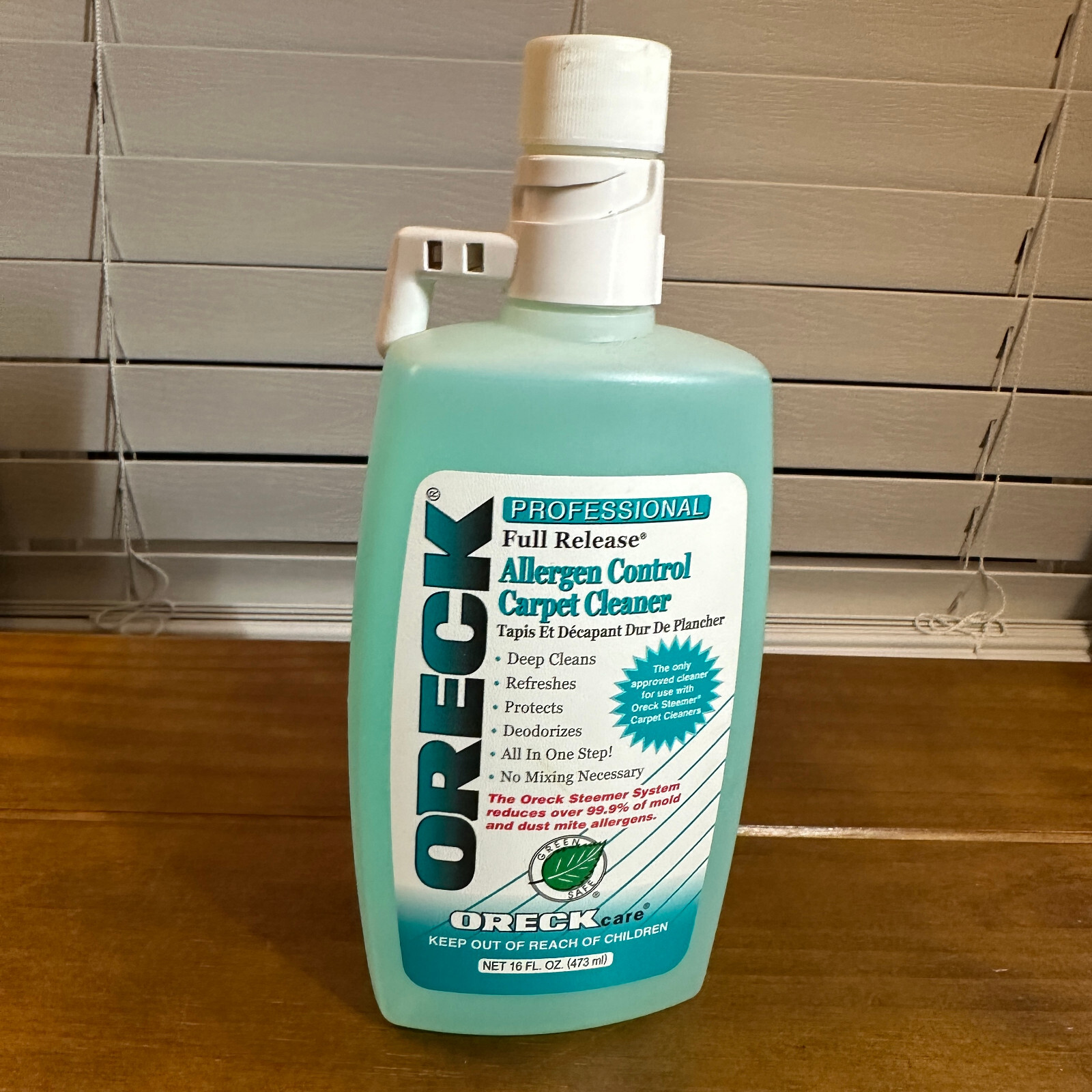 New Oreck Professional Full Release Allergen Control Carpet Cleaner 16oz Steemer