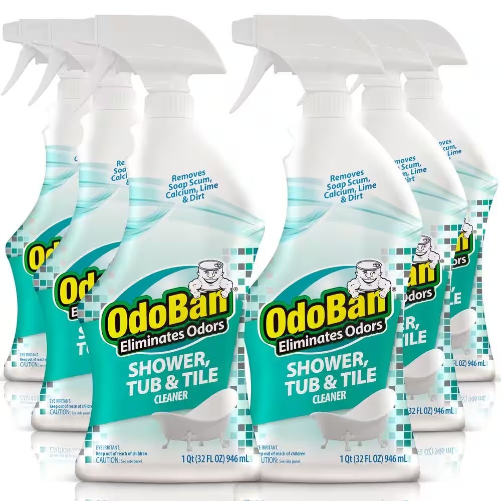 OdoBan 6-Packs 32 oz. Shower,Tub&Tile Cleaner Powerful Foaming Bathroom Cleaner